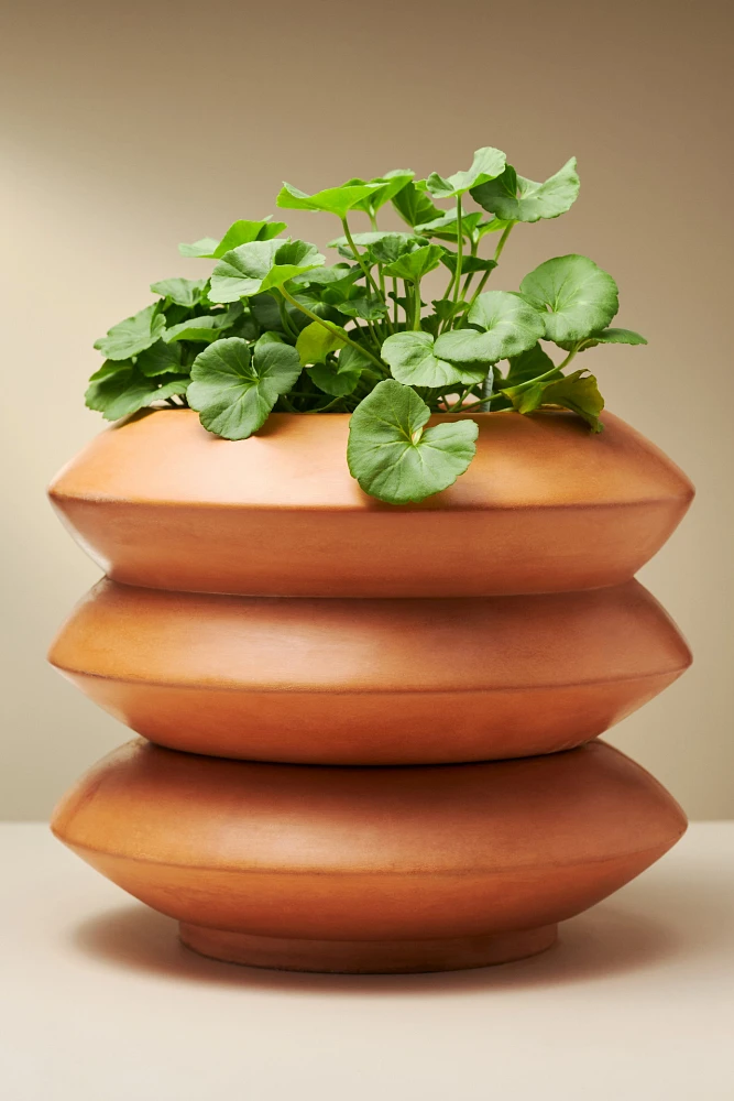 Geometric Stackable Terracotta Planter