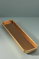 Livy Gold Metal Mirrored Bar Tray