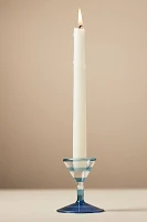 Eleanor Striped Glass Candle Holder