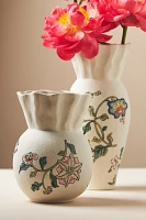 Mio Handpainted Stoneware Vase