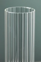 Ribbed Glass Chimney Candle Shade