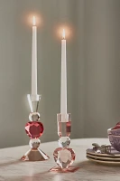 Heart Cut Glass Candle Holder