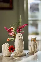 Winter White Creature Bud Vase