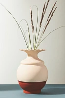 Petal Rim Colorblock Vase