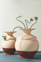 Petal Rim Colorblock Vase