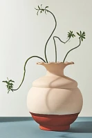 Petal Rim Colorblock Vase