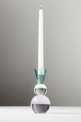 Cut Glass Candle Holder