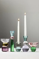 Cut Glass Candle Holder