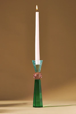 Cut Glass Candle Holder