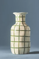 Green Checkered Vase