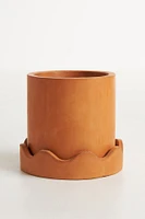 Scalloped Terracotta Pot