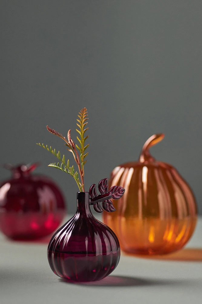 Harvest Glass Bud Vase