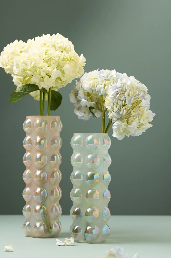 Handblown Bubble Glass Vase