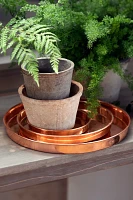 Habit & Form Solid Copper Circle Tray