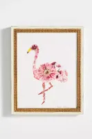 Floral Flamingo Wall Art