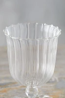 Scalloped Glass Vase