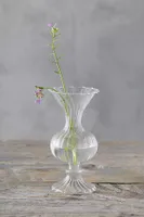 Scalloped Glass Vase