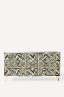 Optical Inlay Nine-Drawer Dresser