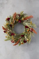 Flax and Safflower Bouquet Wreath