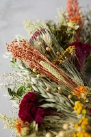 Flax and Safflower Bouquet Wreath