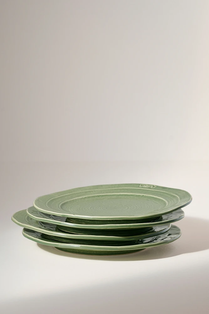 The Glenna Italian Earthenware Dinner Plates, Set of 4