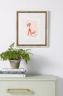 Woman With Dog Wall Art