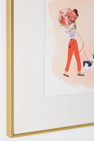 Woman With Dog Wall Art