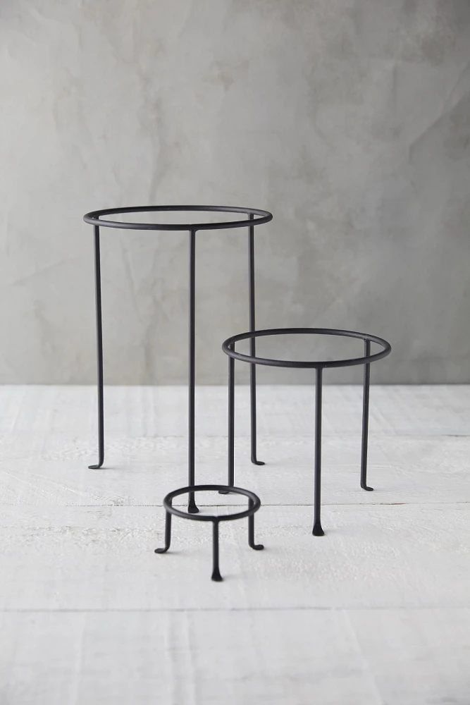 Matte Black Plant Stand, Tall