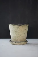 Earth Fired Clay Herb Pot + Saucer Set