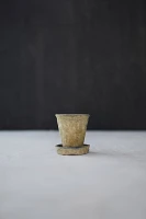 Earth Fired Clay Herb Pot + Saucer Set