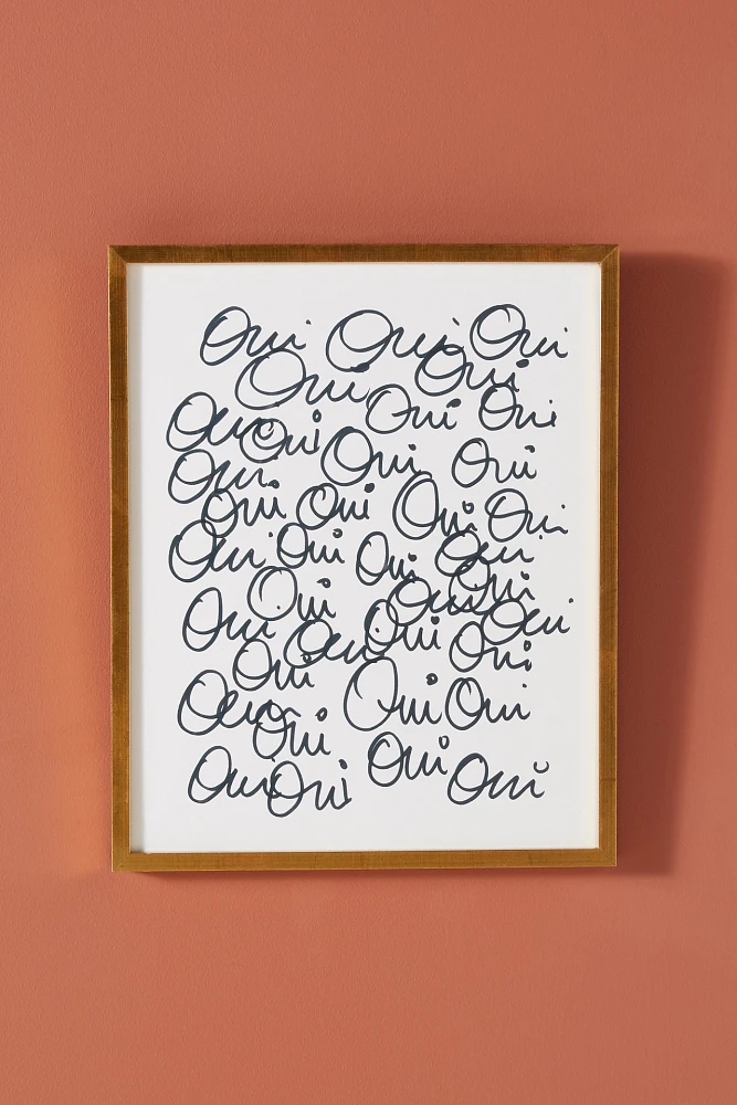 Oui Wall Art