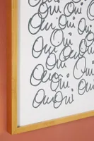 Oui Wall Art