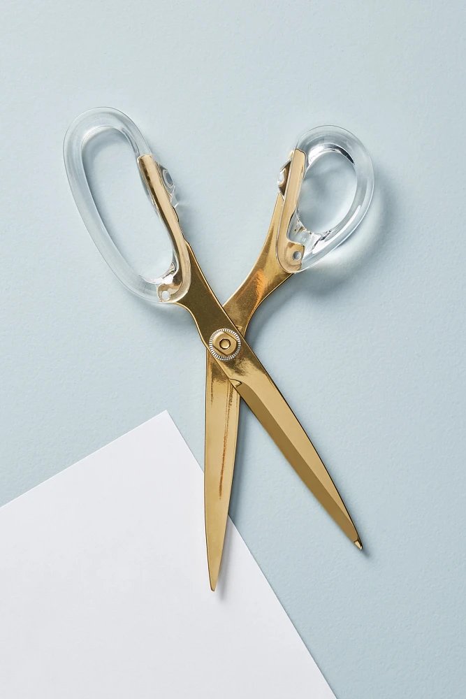 Golden Acrylic Scissors