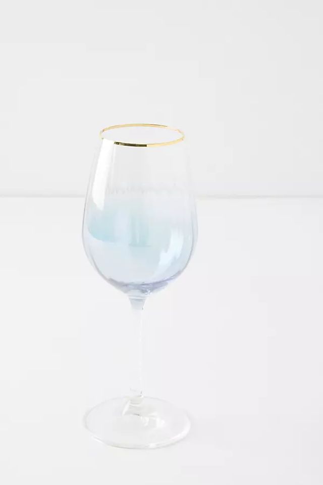 Waterfall Red Wine Glasses, Set of 4 By Anthropologie in Assorted