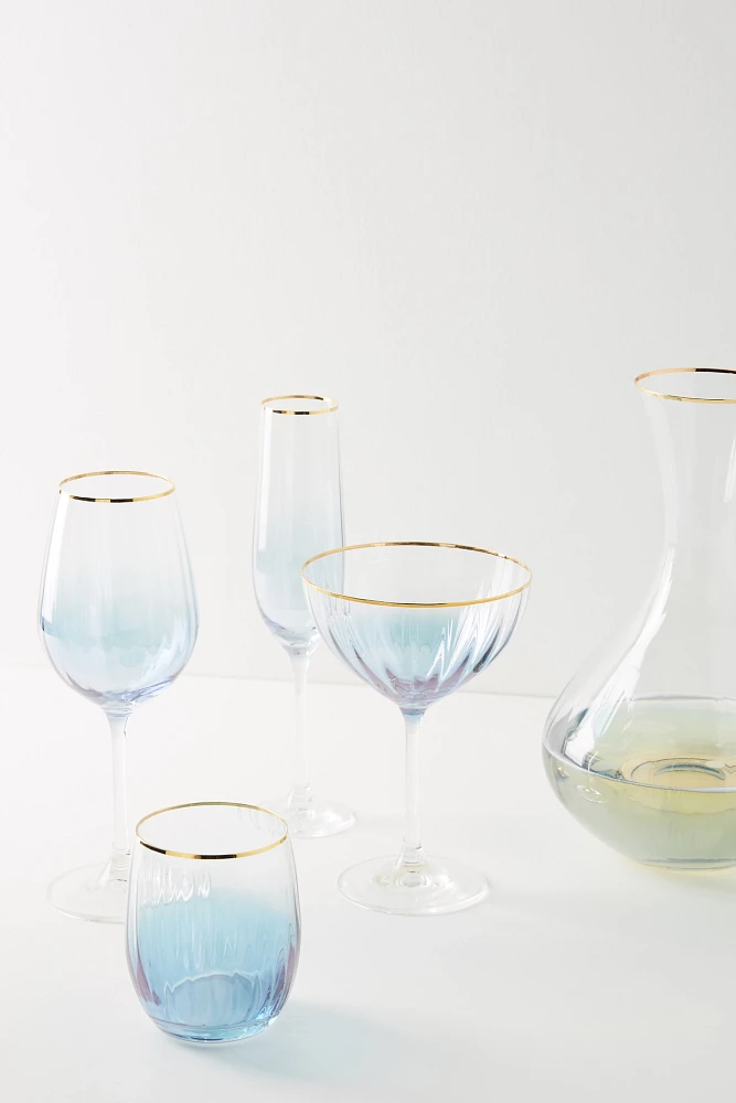 Waterfall Stemless Wine Glasses, Set of 4