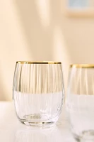 Waterfall Stemless Wine Glasses, Set of 4