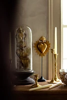 Antiqued Brass Candlestick, Tall