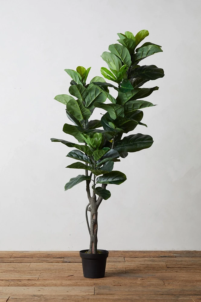 Faux Fiddle Leaf Fig Tree, 5'