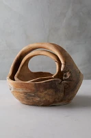 Teak Wood Basket