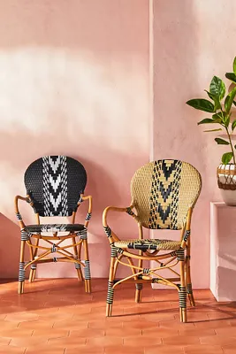 Capri Striped Indoor/Outdoor Bistro Chair