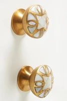 Mother-of-Pearl Knobs, Set of 2