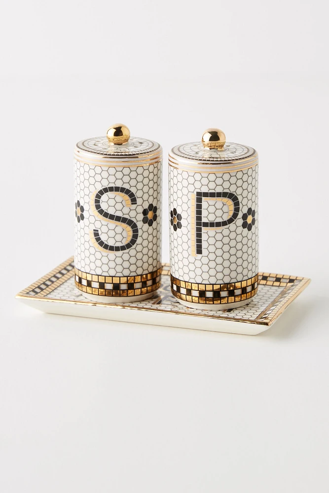 Bistro Tile Salt & Pepper Shakers