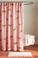 Leopard Organic Cotton Shower Curtain