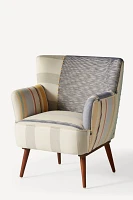 Striped Petite Accent Chair