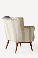 Striped Petite Accent Chair