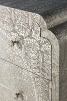 Hand-Embossed Lotus Six-Drawer Dresser