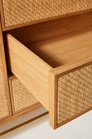 Wallace Cane and Oak Sideboard