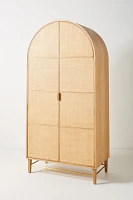 Wallace Cane and Oak Armoire