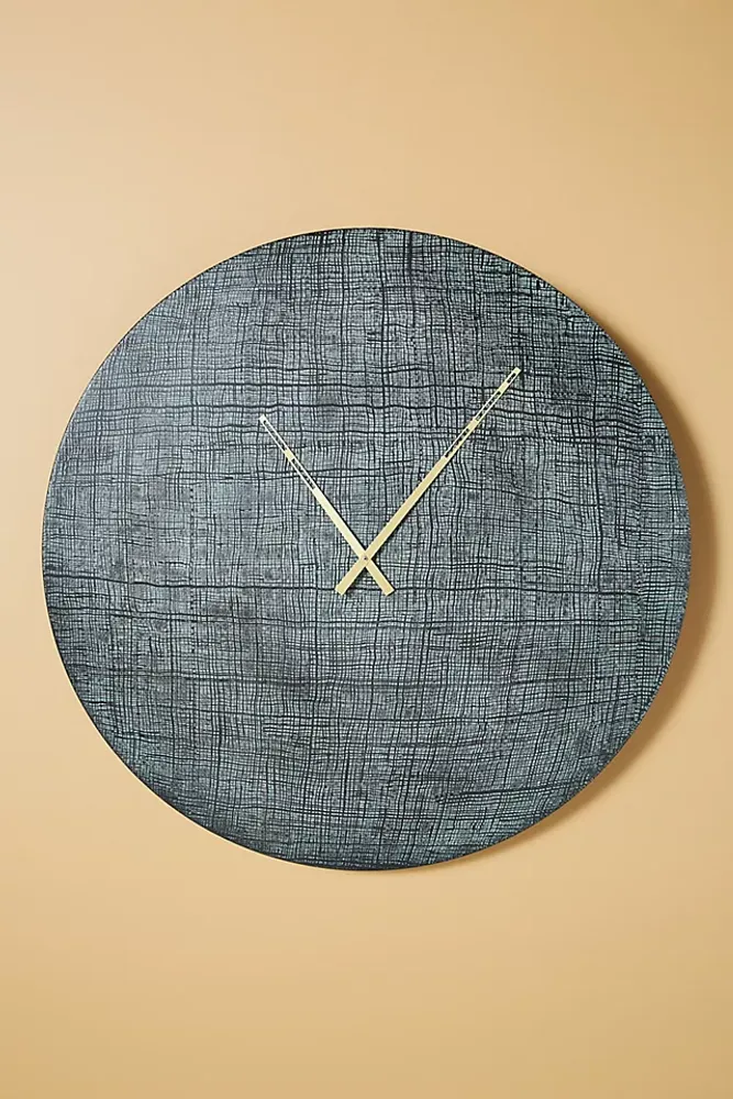 Textured Wall Clock