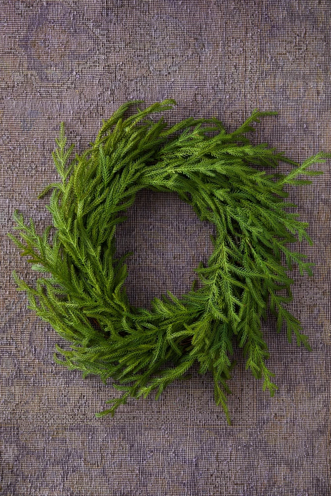 Faux Cryptomeria Wreath